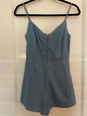 Lulu's Dusty Blue Romper size XS